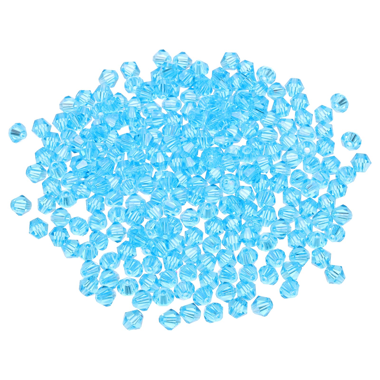 PATIKIL 1000pcs 4mm Bicone Glass Crystal Beads