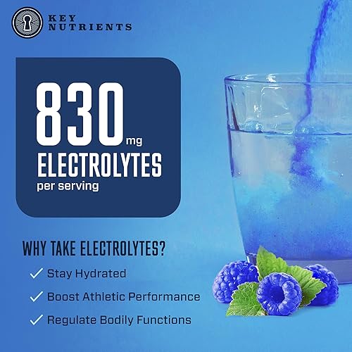 Miniatura 4 de KEY NUTRIENTS Multivitamin Hydration Packets for Recovery - 5 Delicious Flavors - Electrolytes Powder Packets No Sugar - 10 Pack - No Calories,