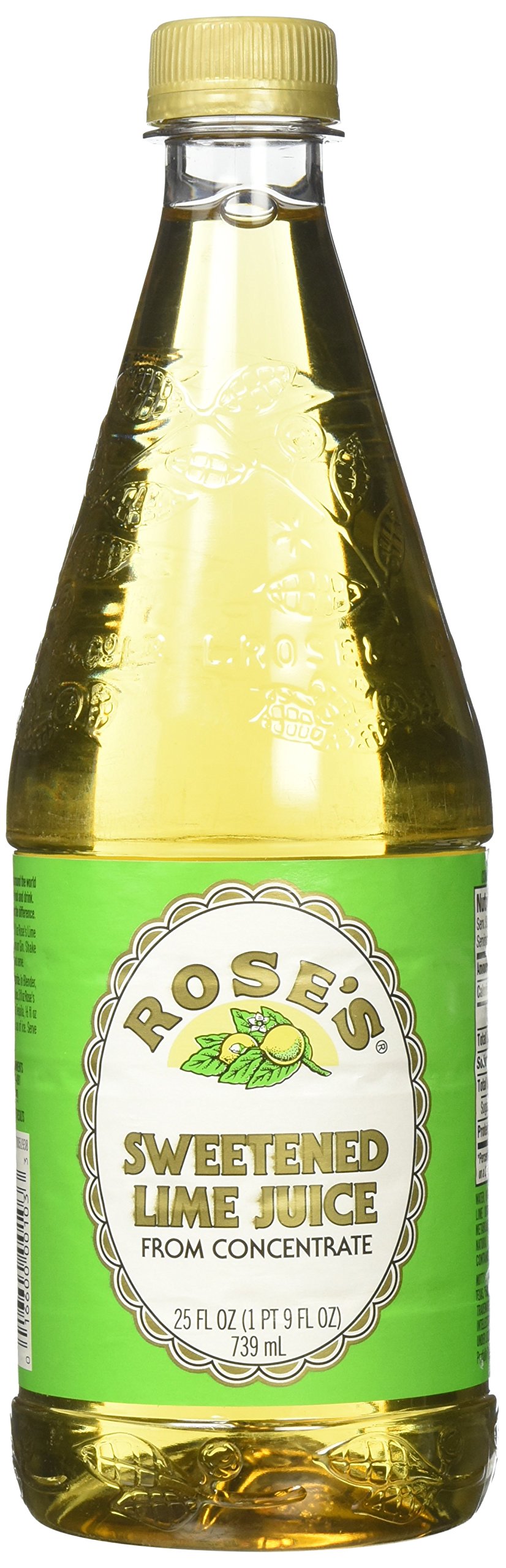Rose's, Sweetened Lime Juice, 25 Fl Oz Bottle