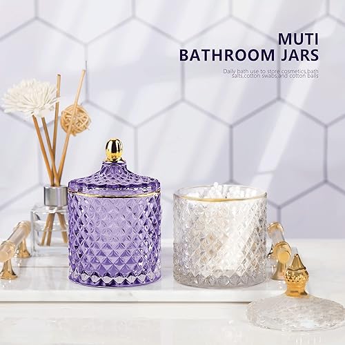 Miniatura 21 de Tarro de caramelo rosa, plato de cristal para dulces con tapa, tarros de cristal con tapas, joyero con tapas, tarro de vidrio decorativo, regalos