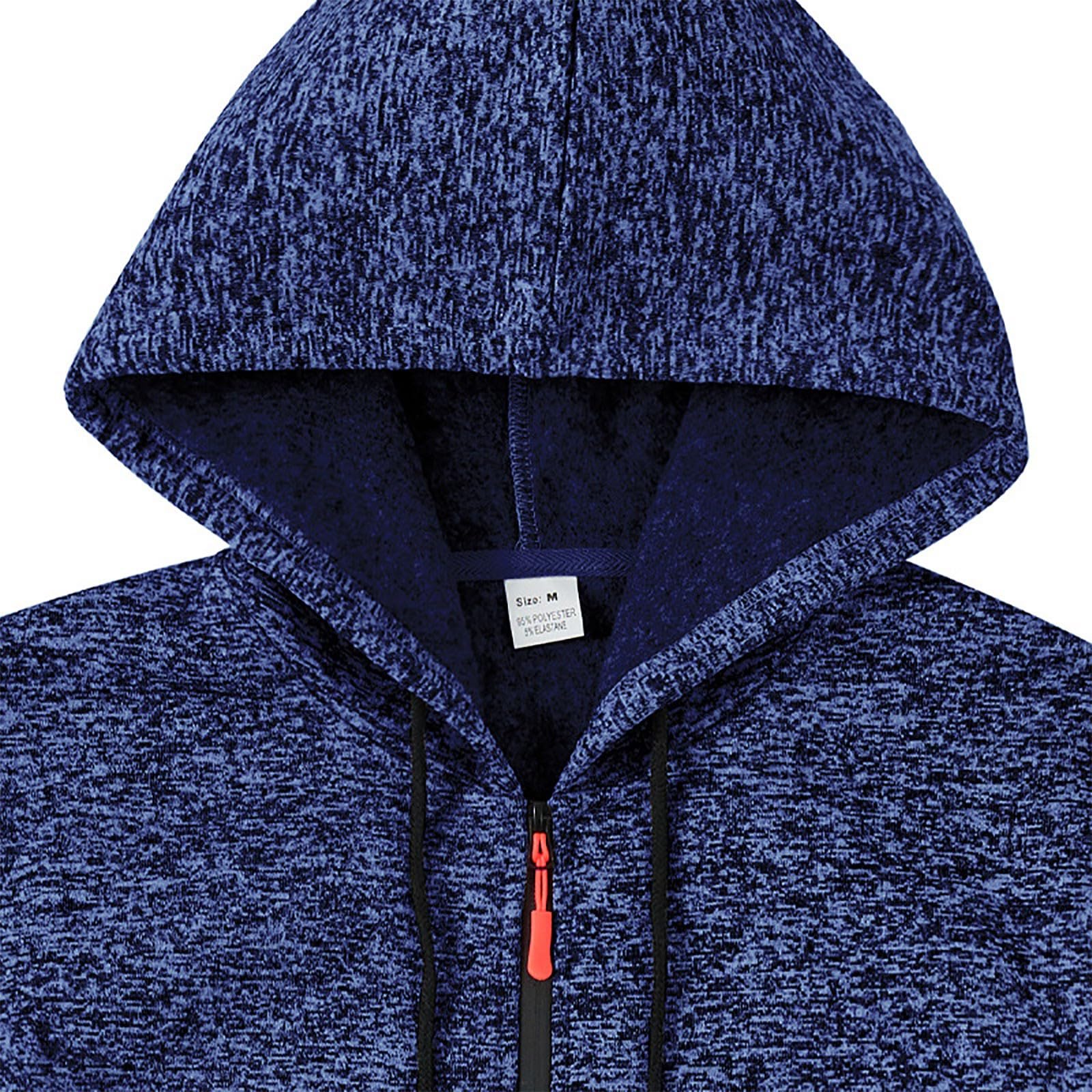 Generisch Jacke Damen üBergangsjacke Schweres, gepolstertes -Sweatshirt für Herren mit Kation-Arbeitskleidung, Tasche, Kapuzenreißverschluss, Trendsport-Sweatshirt