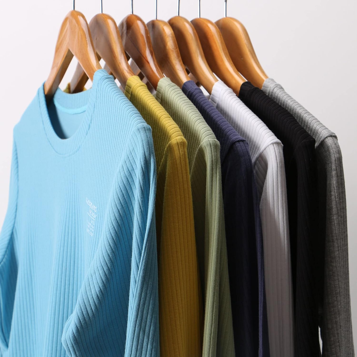 IYUNYI Men's Ultra Soft Ribbed Cotton Thermal Underwear Base Layer Long Johns Set