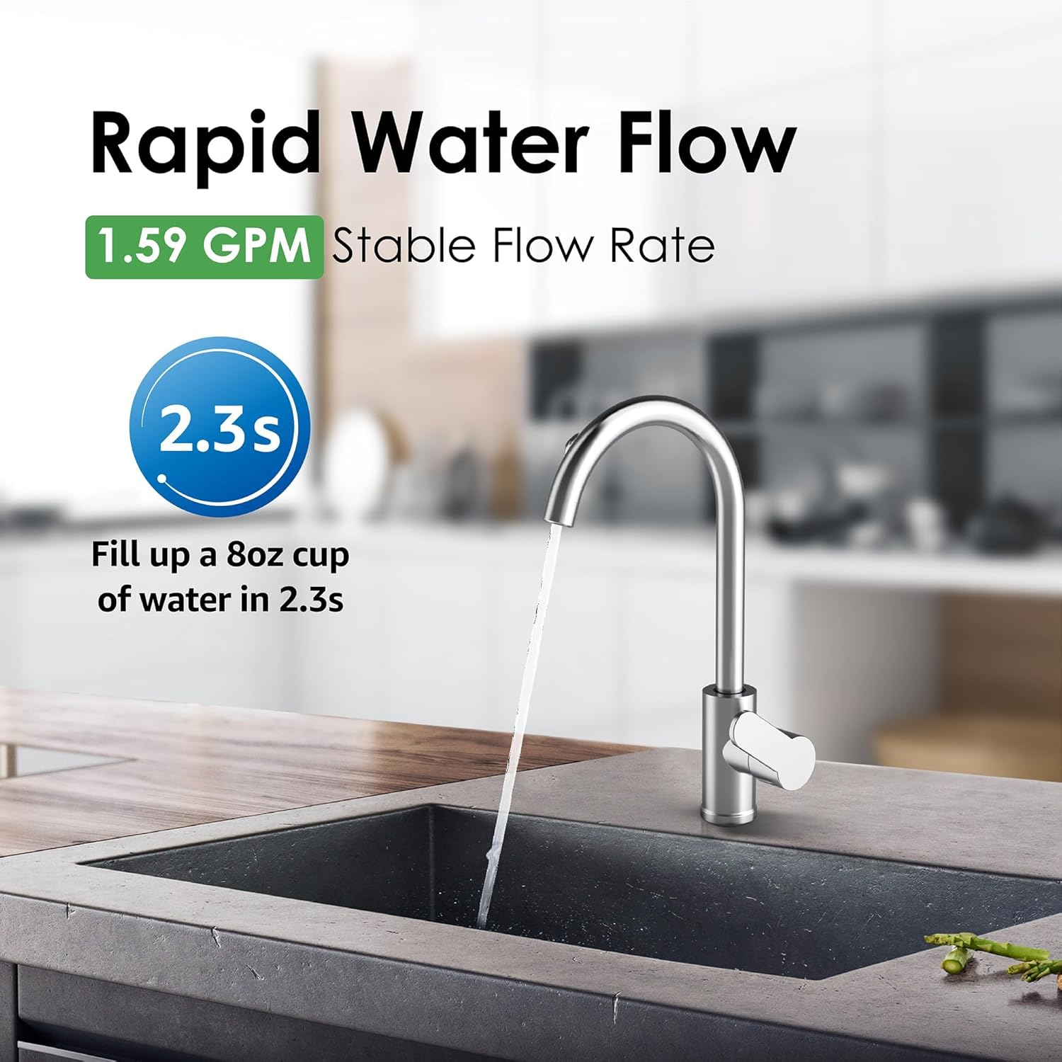 Waterdrop P1 Under Sink Water Filter, Replacement for Waterdrop TST-UF & TST-B Ultra-Filtration Under Sink Water Filter System, 1 Pack