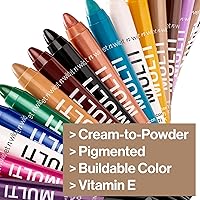 Vista 110 de wet n wild Color Icon MultiStick - Sombra de ojos en crema, maquillaje multifuncional, café oscuro (Cheat Day)