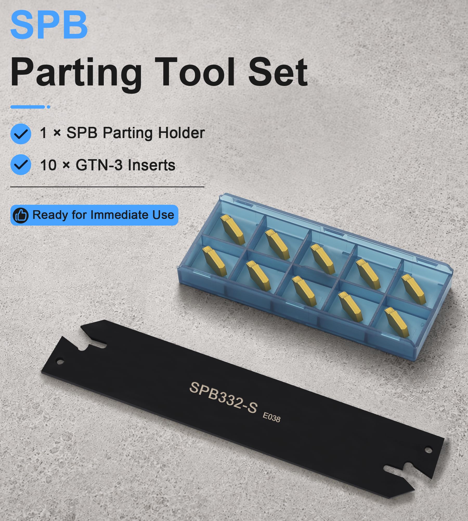 CDBP SPB332 Lathe Parting Tool Set - Precision Grooving -4 CDBP SPB332 Lathe Parting Tool Set - Precision Grooving -4