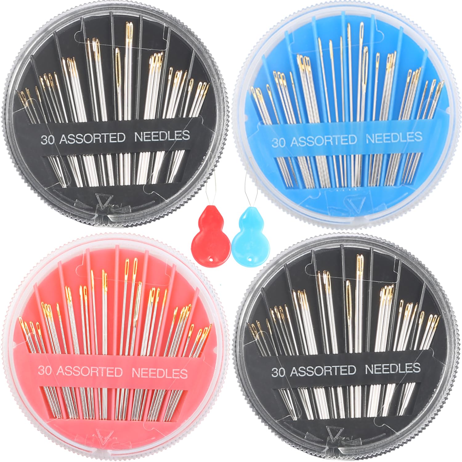 Amazon.com: Eketirry 120pcs Premium Hand Sewing Needles，4 Pack 30