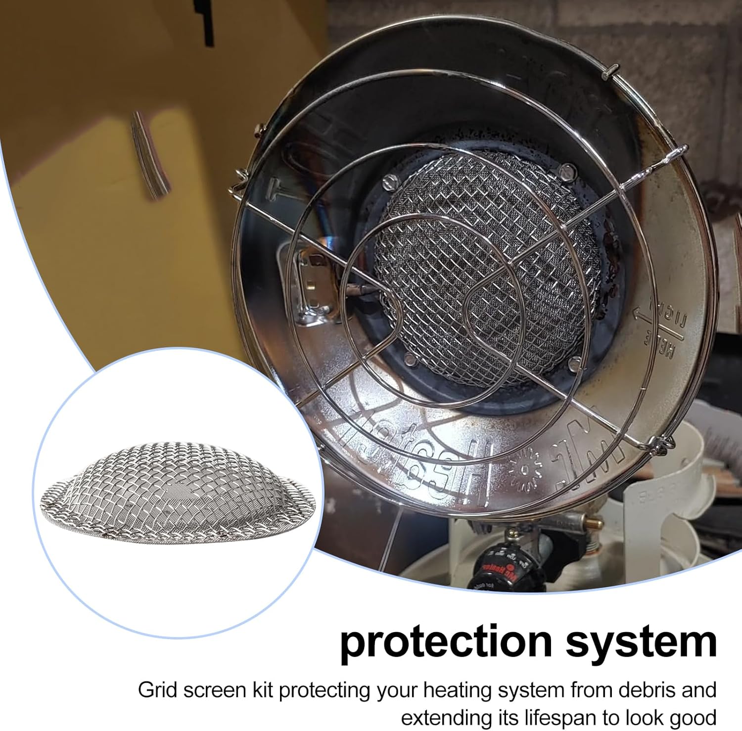 F273164 Grid Screen Kit for Tank Top Heaters - Compatible with Mr Heater Models MH12 MH12C MH12T MH12CS MH12TS MH24T MH24TS MH42T for Mr Heater Replacement Parts, Propane Top Heater Grid Screen Kit