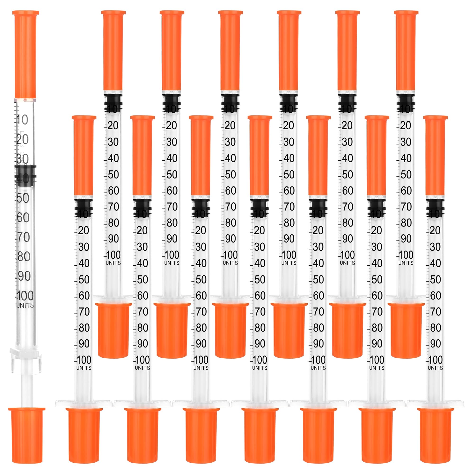 Photo 1 of 1 mL Syringes with 25 Gauge 1/2 Inch, 1cc Disposable Syringe, 20 Pack Individually Wrapped for Lab, Industrial, Scientific Dispensing