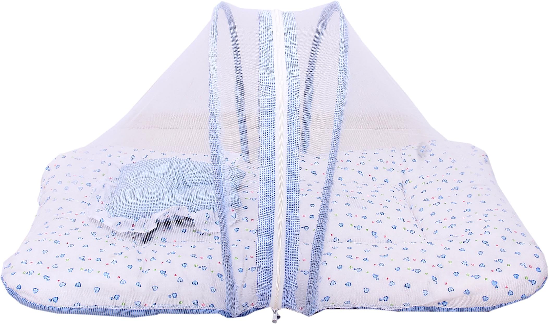 Baby Bed New Born Baby Bedding Set | Carry Bag | Mattress | Mosquito Net | Cotton | Infants (0-6 Months)