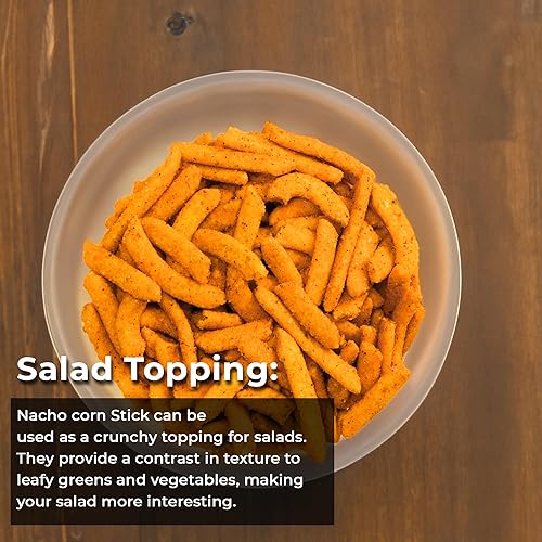 Miniatura 6 de NY Spice Shop Palito de maíz con sabor a nacho  1 libra de maíz asado a nacho  Snacks saludables de maíz fresco a granel  Paquetes de bocadillos de