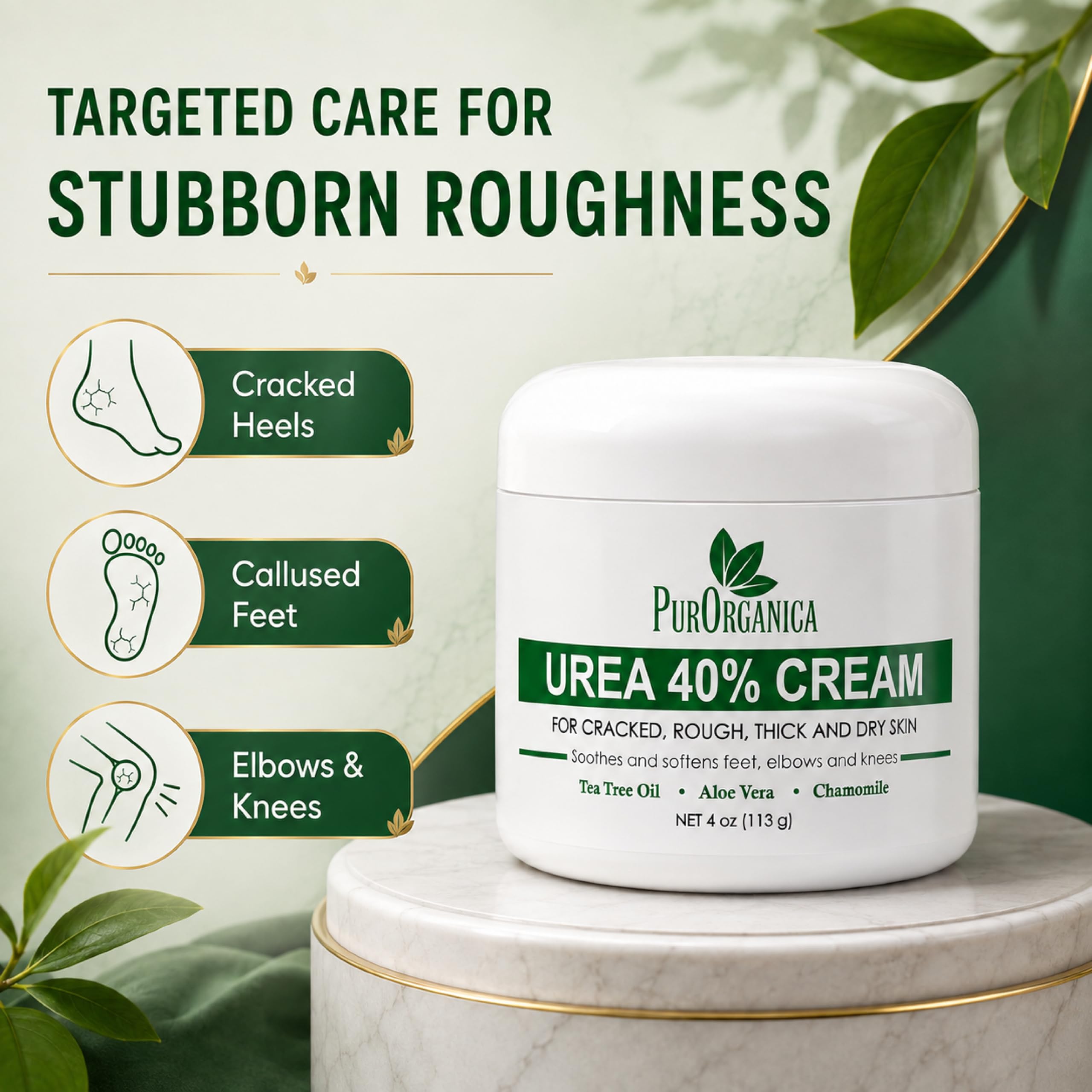 PurOrganica Urea Cream - Heal Dry Heels & Calluses -4 PurOrganica Urea Cream - Heal Dry Heels & Calluses -4