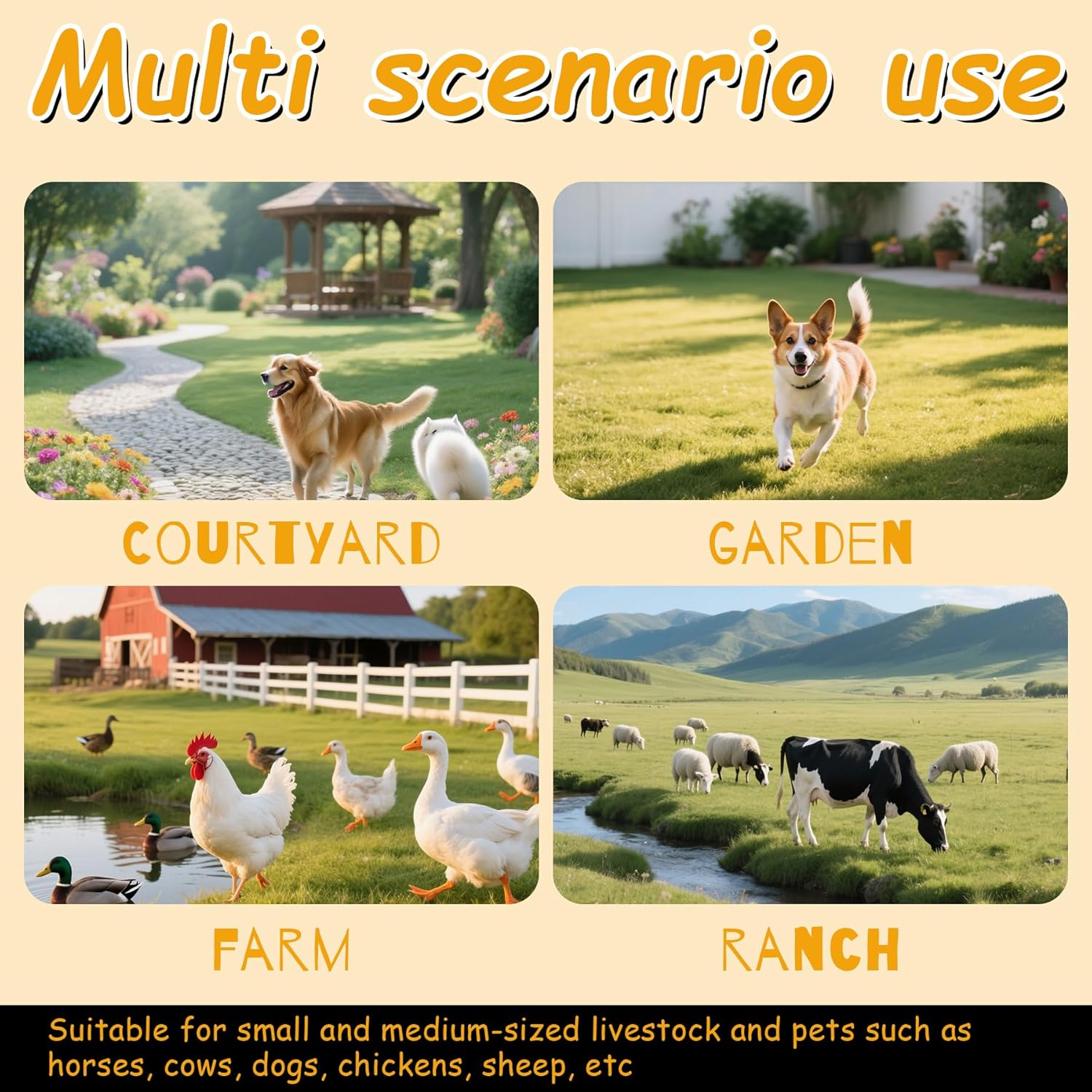 Automatic Animal Drinking Water Bowl with Float Valve and Drainage Hole 304 Stainless Steel Feeder Trough Dispenser Waterer Livestock Water Trough Suitable for Pet Dog Horse Cattle Goat Sheep（Dia 9in）