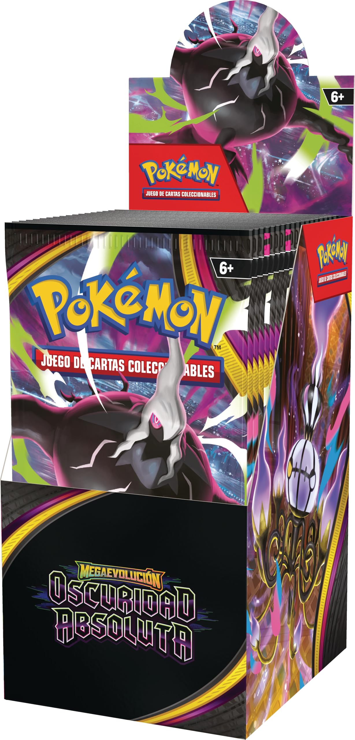 Pokémon: Expositor de Sobres de Mejora de Megaevolución-Oscuridad Absoluta (18 Sobres de Mejora)