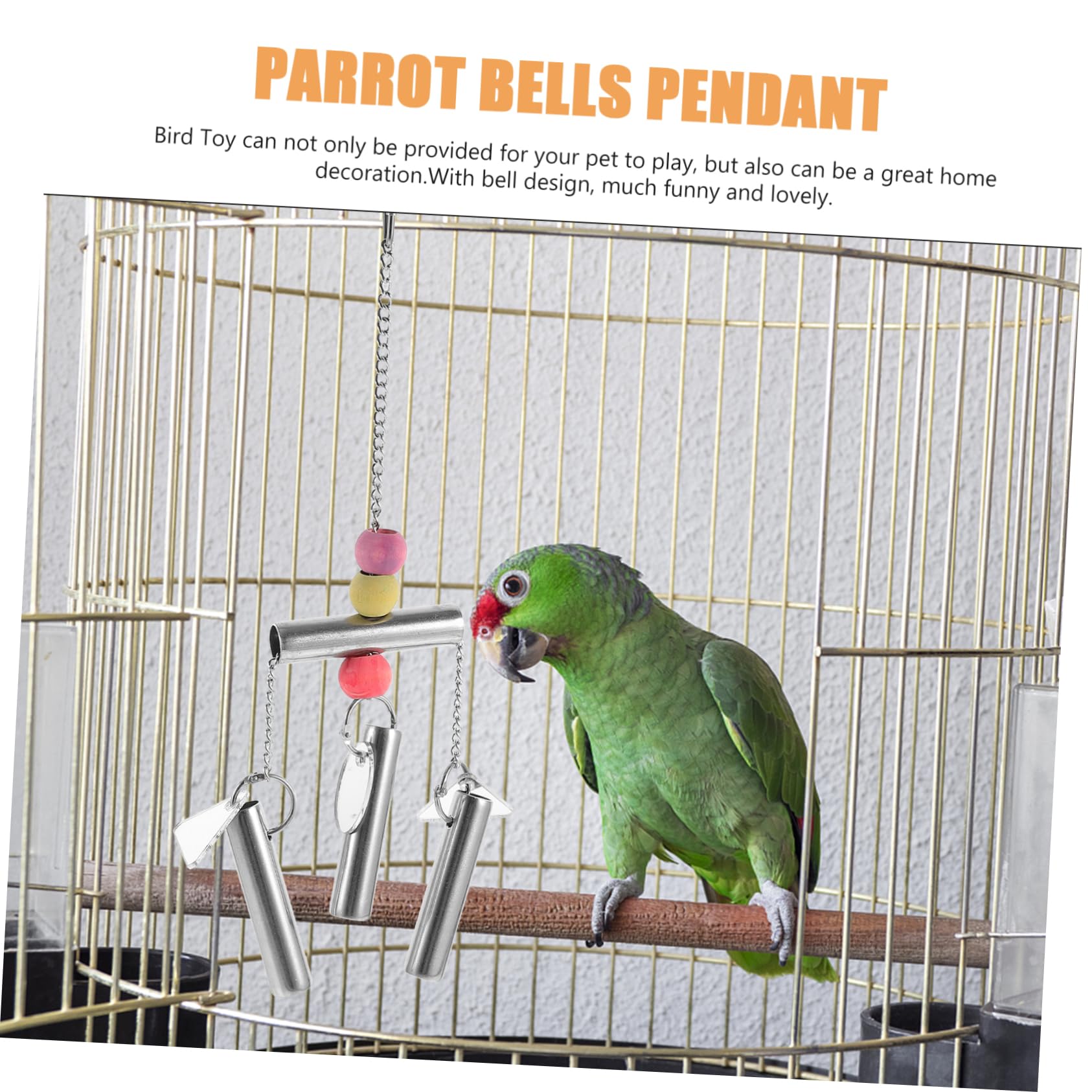VANZACK 3stücke Vogelspielzeug Mit Glocke Kauspielzeug Für Papageien Und Sittiche Sicheres Und Langlebiges Spielzeug Für Vogelkäfige Fördert Körperliche Aktivität Und Spaß