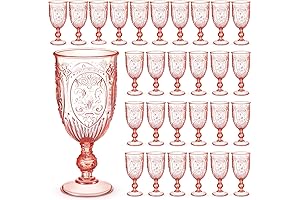 Vintage Pink Water Goblets