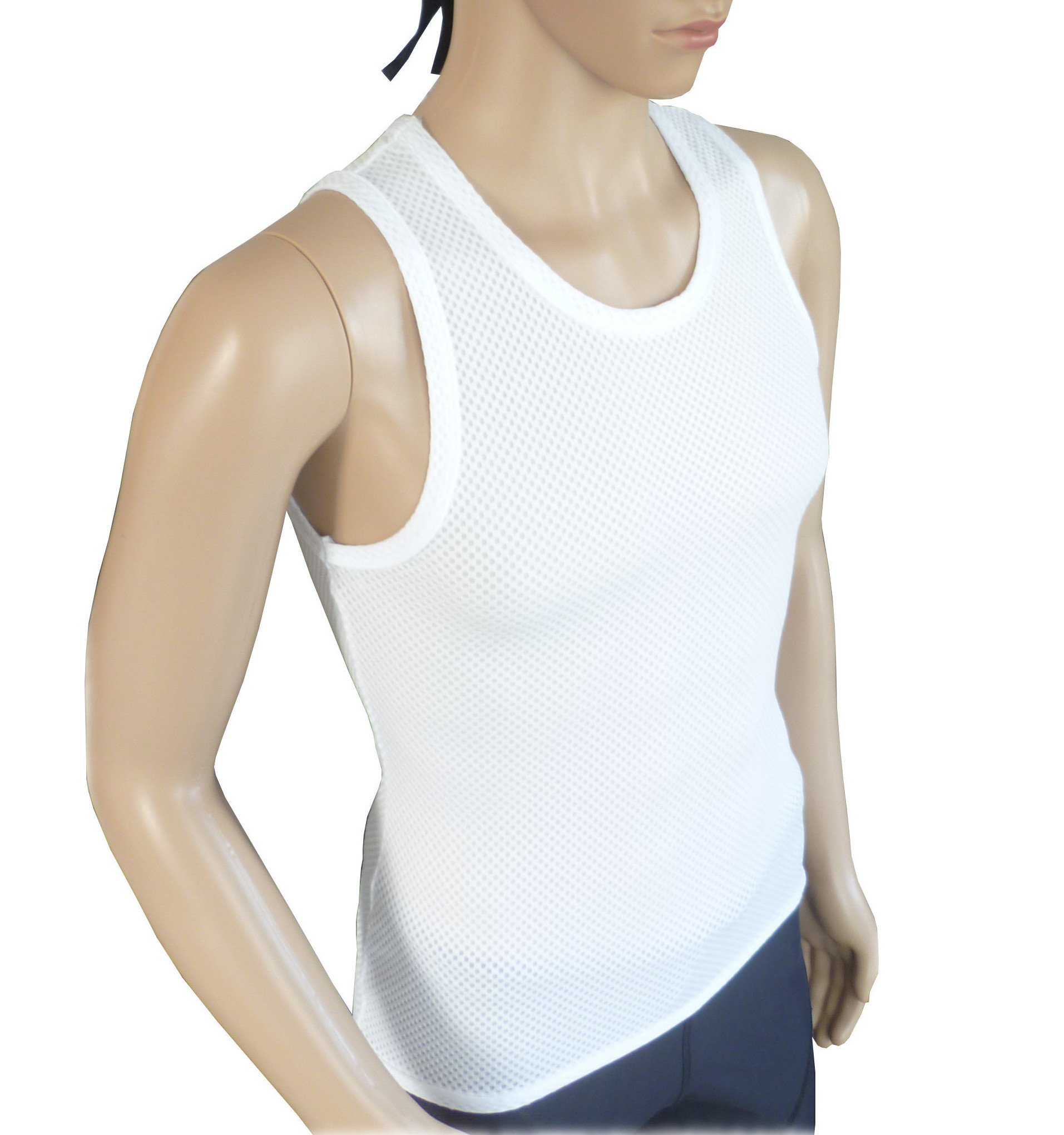 Pdr Tech, canotta intima uomo per ciclismo, colore bianco (XL) :  Abbigliamento