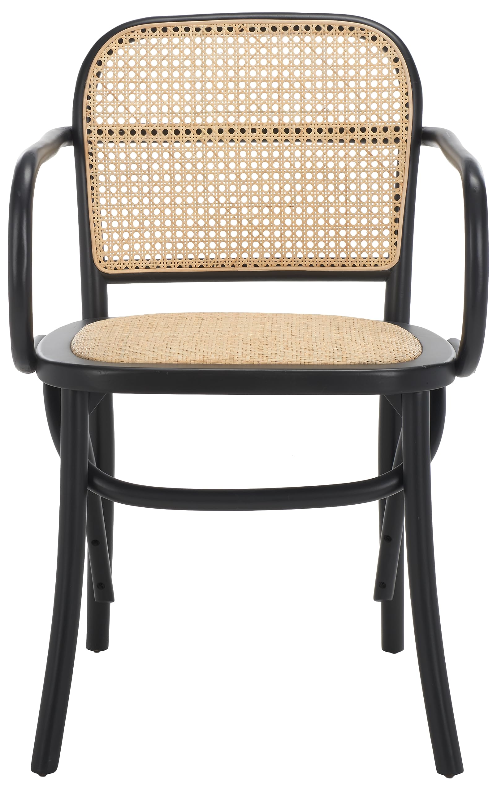 Safavieh Home Keiko White and Natural Cane Dining Chair