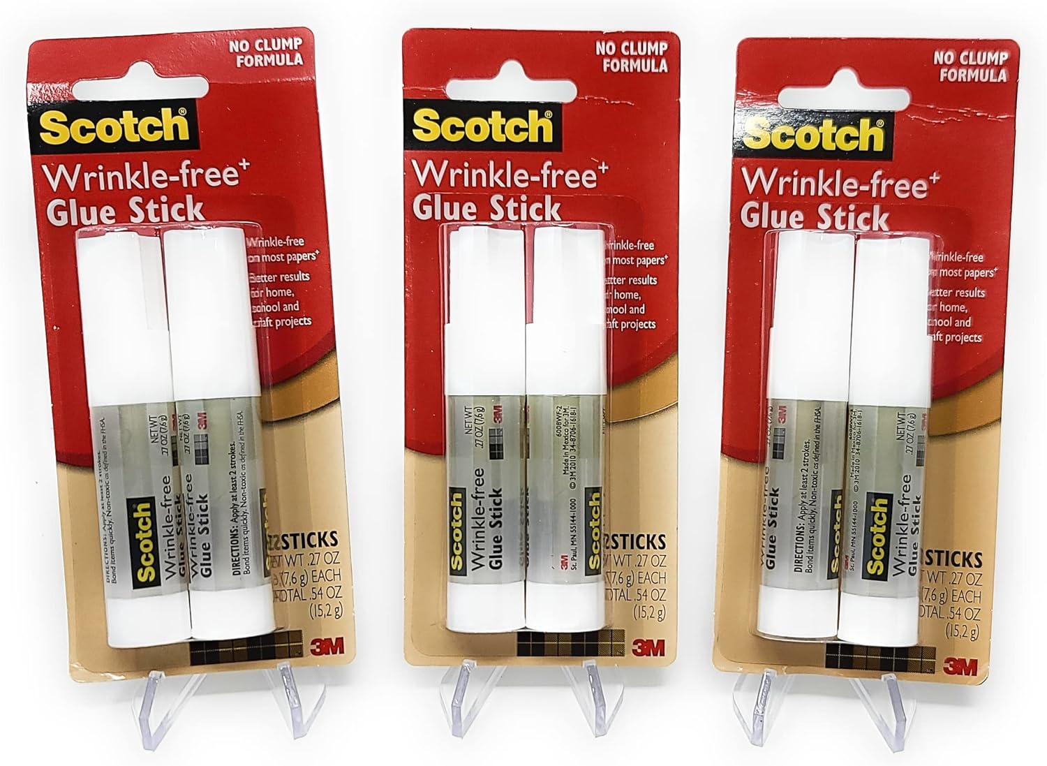 Scotch WrinkleFree Glue Sticks 2/Pkg.27oz Arts, Crafts