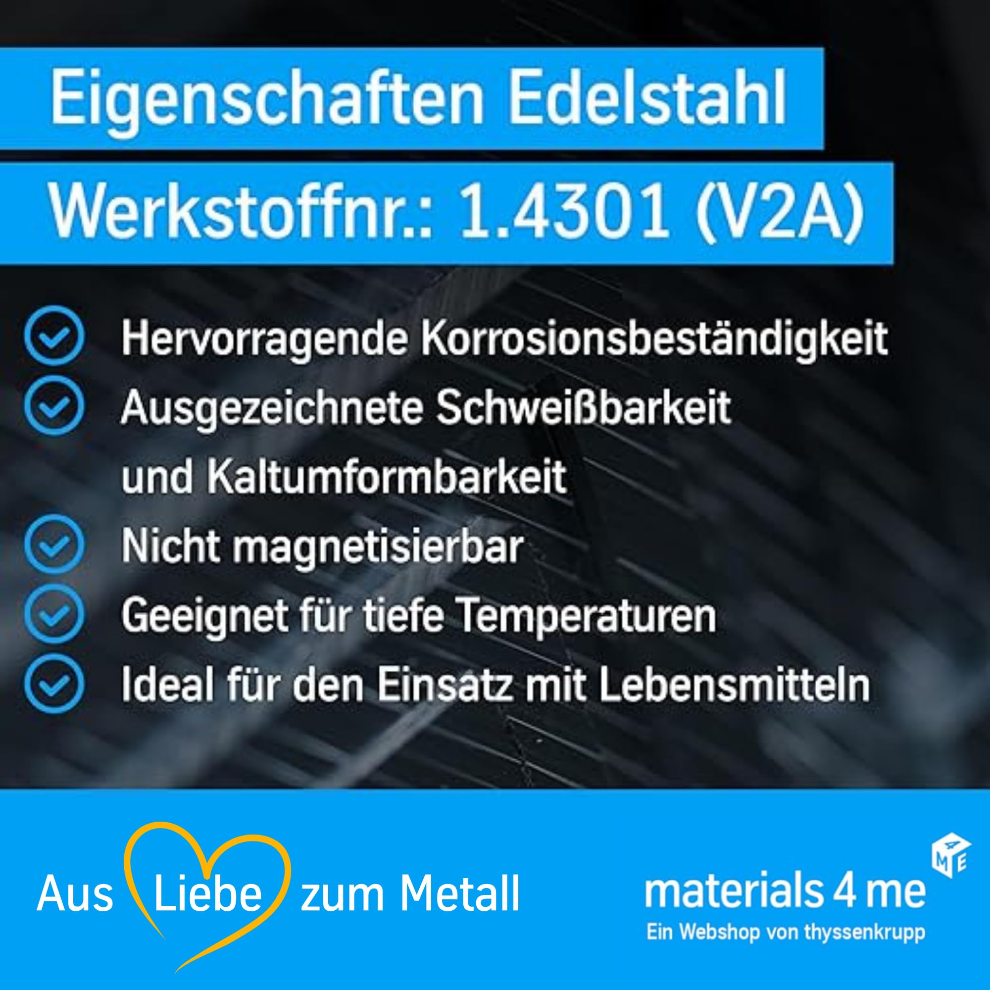 thyssenkrupp Edelstahlprofil 30x20x3mm, 2450mm – Winkel V2A 1.4301 – Edelstahl Winkelprofil für Konstruktion & Montage – L-Profil Edelstahl