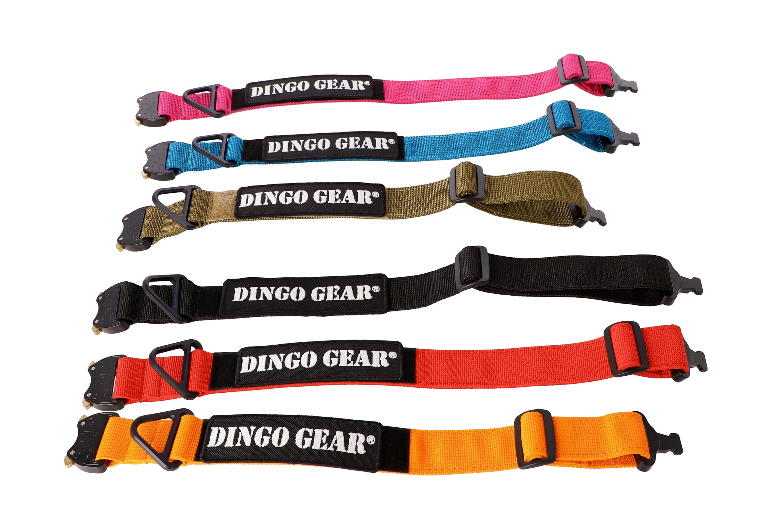 Dingo Gear Collar Cobra con Hebilla Segura y Velcro. Defensa. Cuello 45–63 cm, Negro (S04029)