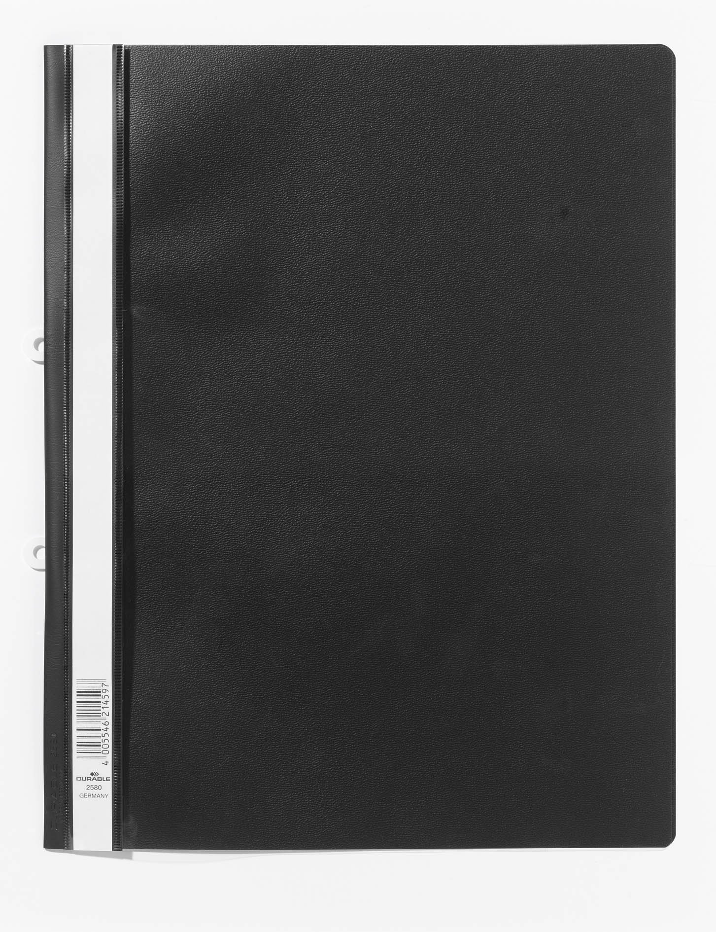 Durable 258001 Grapadora de exhibición con diapositiva de archivo,ancha, negra, paquete de 25