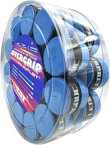 Miniatura 9 de LENGAUC Tacky Overgrips, tenis, bádmintonPickleball, paquete de 1228305660, agarre pegajoso antideslizante y absorbente, colorido, cómodo, cinta de