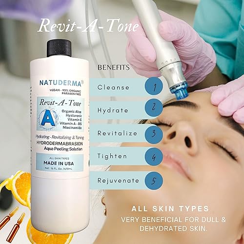 Miniatura 3 de Solución de hidrodermoabrasión, suero de pelado de agua, solución para microdermoabrasión húmeda, 3 botellas de 16 onzas cada una, suero hidráulico