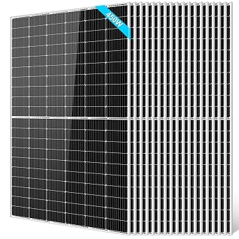 SUNGOLDPOWER 18PCS 450W Monocrystalline Solar Panel,Grade A Solar Cell, Waterproof IP67,High Efficiency PV Module for RV,Home,House,Boat,Farm,Off Grid and On Grid System 18PCS