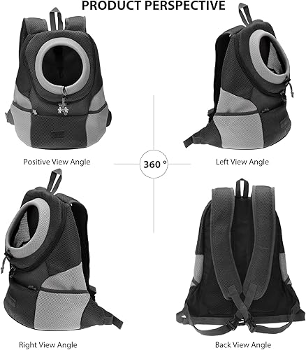 Miniatura 4 de Mochila para perros y gatos, transportador de viaje para perros pequeños y gatos, mochila de viaje para mascotas