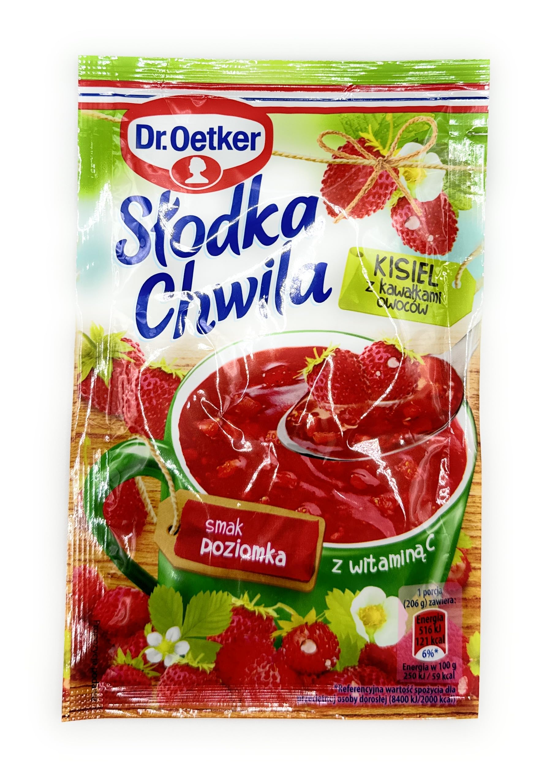 Dr Oetker Slodka Chwila Kisiel Wild Strawberry Lot de 5 paquets de 5 x 31,5 g