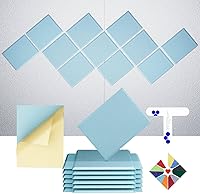 Vista 24 de Paneles acústicos autoadhesivos [390 lbs/yd³ de ultra-alta densidad], panel absorbente de sonido de 2ª generación, panel de sonido de nivel