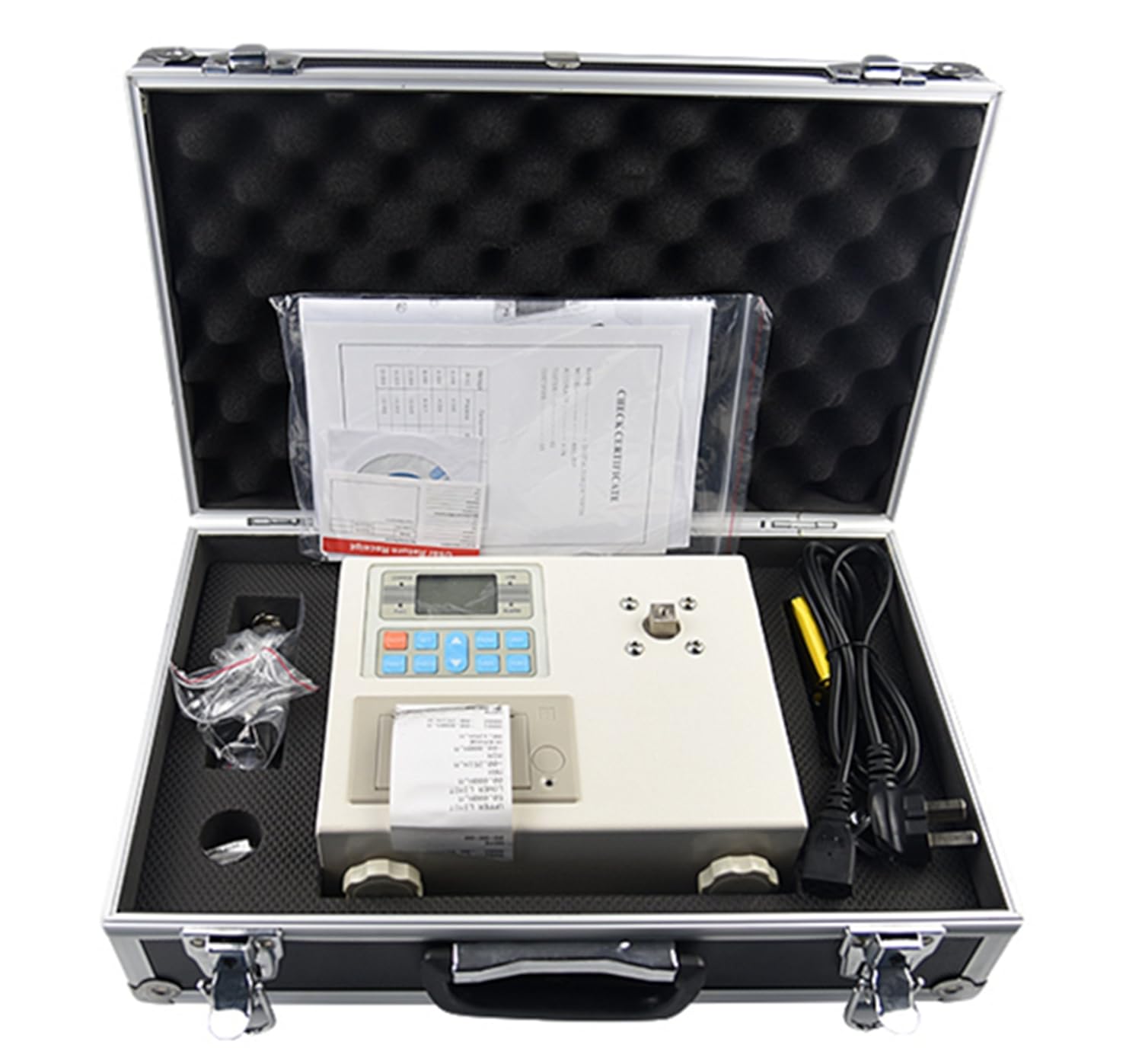 Digital Torque Meter Gauge Tester Electric Screwdriver Torque Meter 10N.m Capacity with Printer Color White