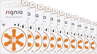 Signia 1.45 Volt Hearing Aid Battery, Pack of 60 Cells, Size 13: Long-Lasting Power for Your Hearing Aid
