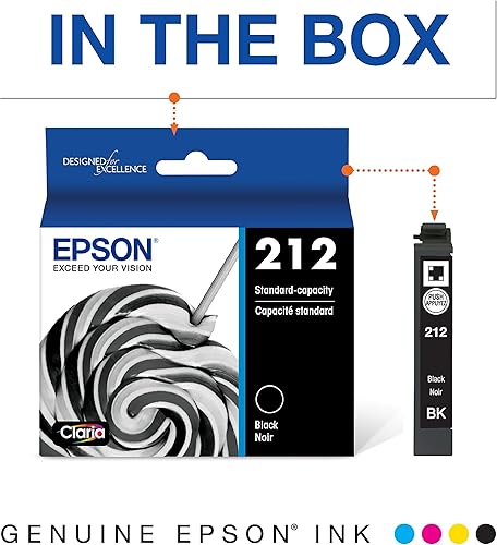 Miniatura 4 de Epson T212 Claria - Tinta de capacidad estándar negra dual y T212 Claria - Capacidad estándar de tinta negra - Cartucho (T212120-S) para impresoras