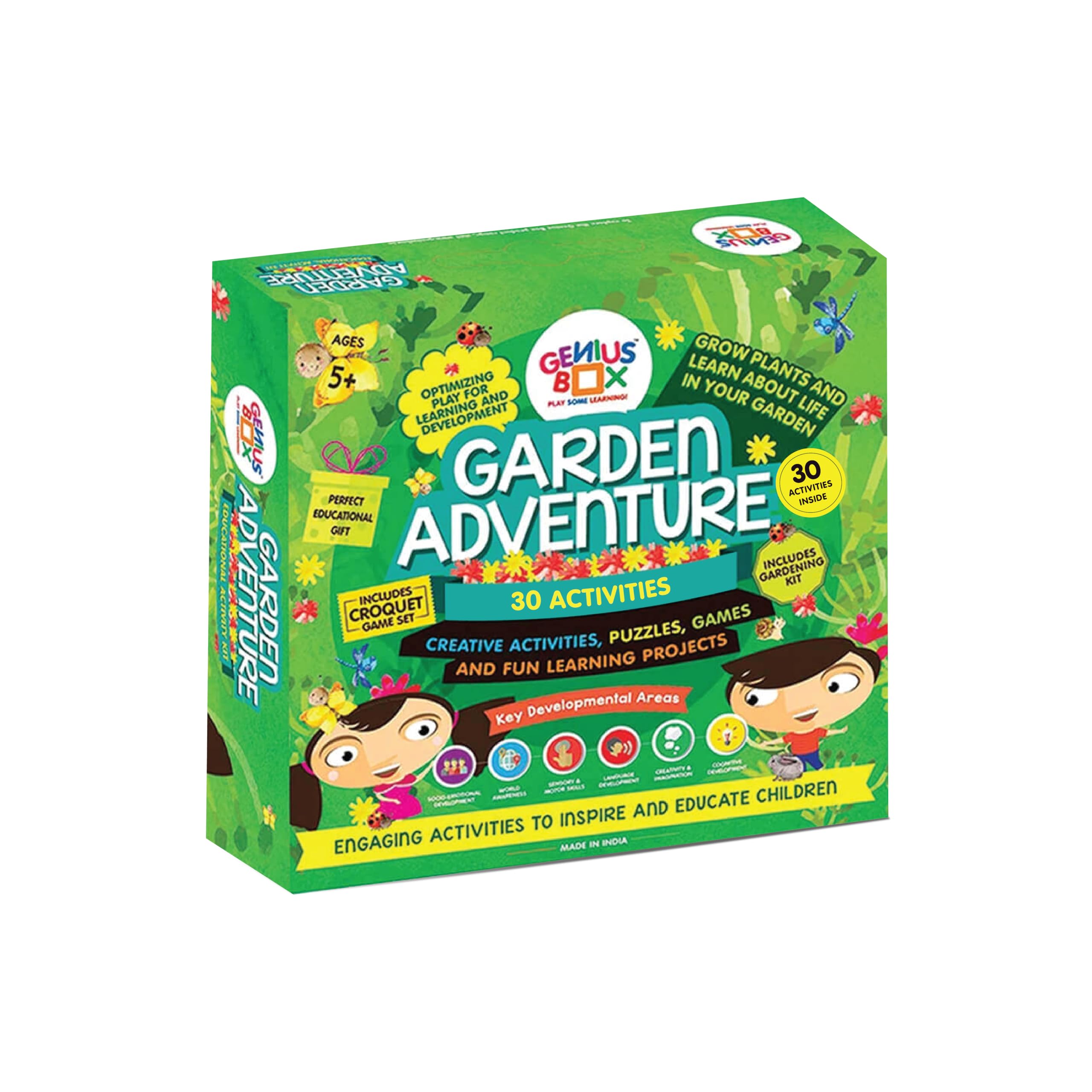 Genius Box - Play some Learning Educational Toy for 5+ Year Age: Garden Adventure DIY, Activity Kit, Experiment, Kit, Educational Kit, STEM Toy