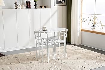 Amazon｜円形 ダイニング 3点セット ダイニングテーブル ダイニング