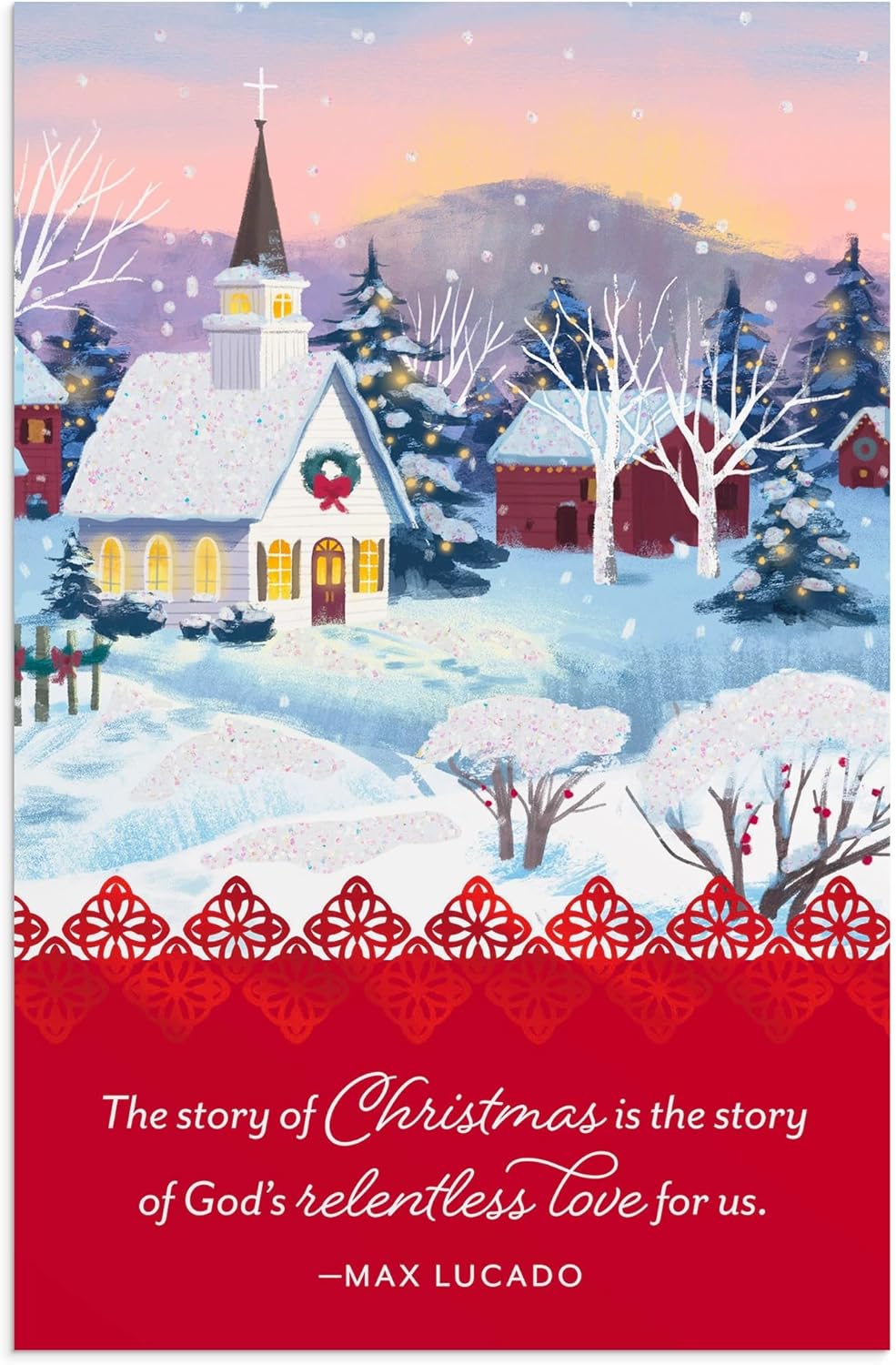 DaySpring - Max Lucado - Christmas Village - 18 Christmas Boxed Cards and Envelopes, NCV (U1007) - Image 5