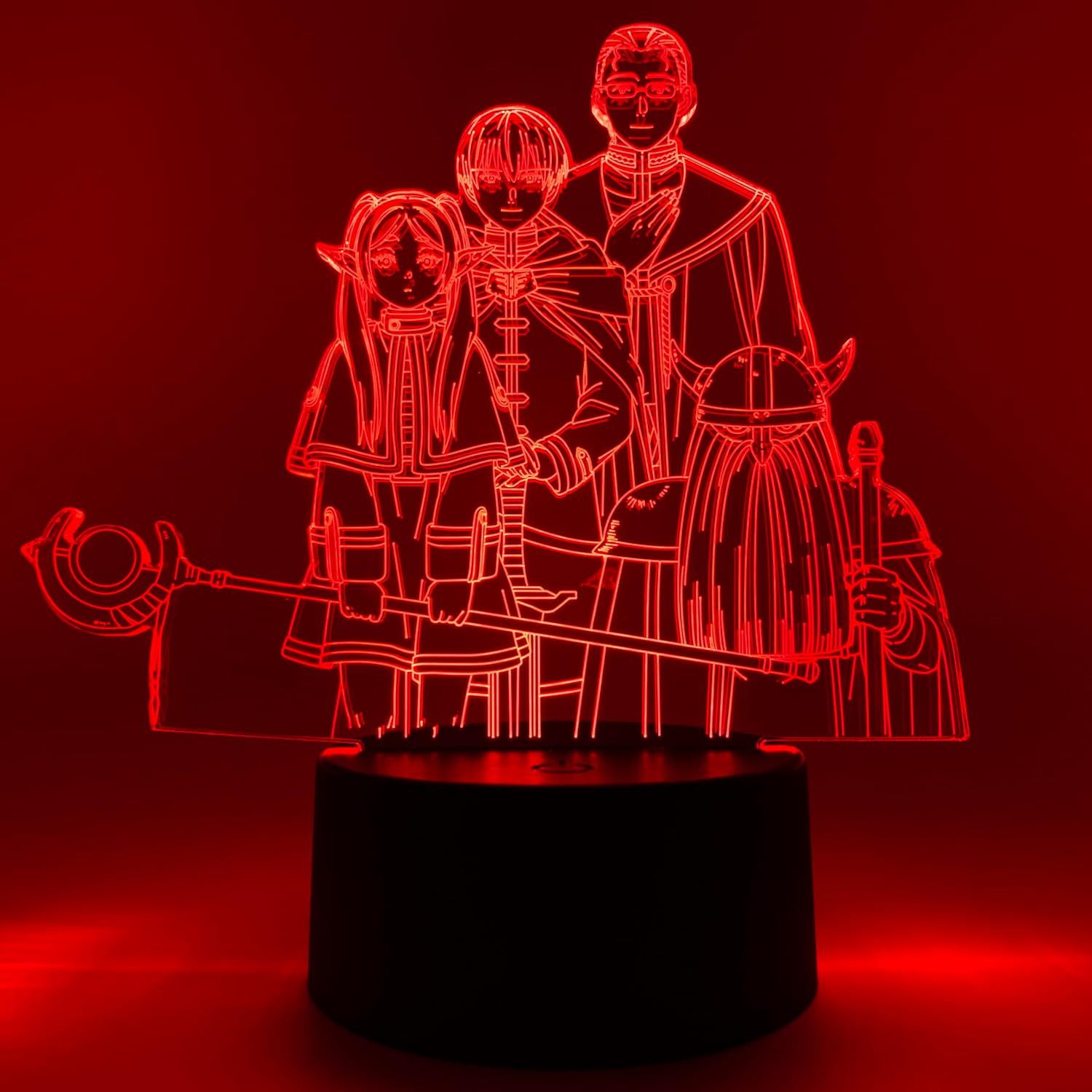 Otaku Lamps Party of Heroes Frieren – Anime Night Light, 16 Color RGB LED – Gift for Otaku