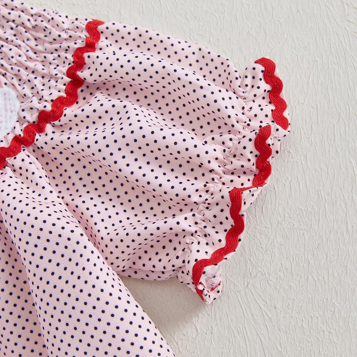 Kayotuas Toddler Girl Christmas Dress Baby Smocked Outfit Xmas Bow Embroidered Puff Sleeve Dresses Infant Christmas Clothes - Image 6