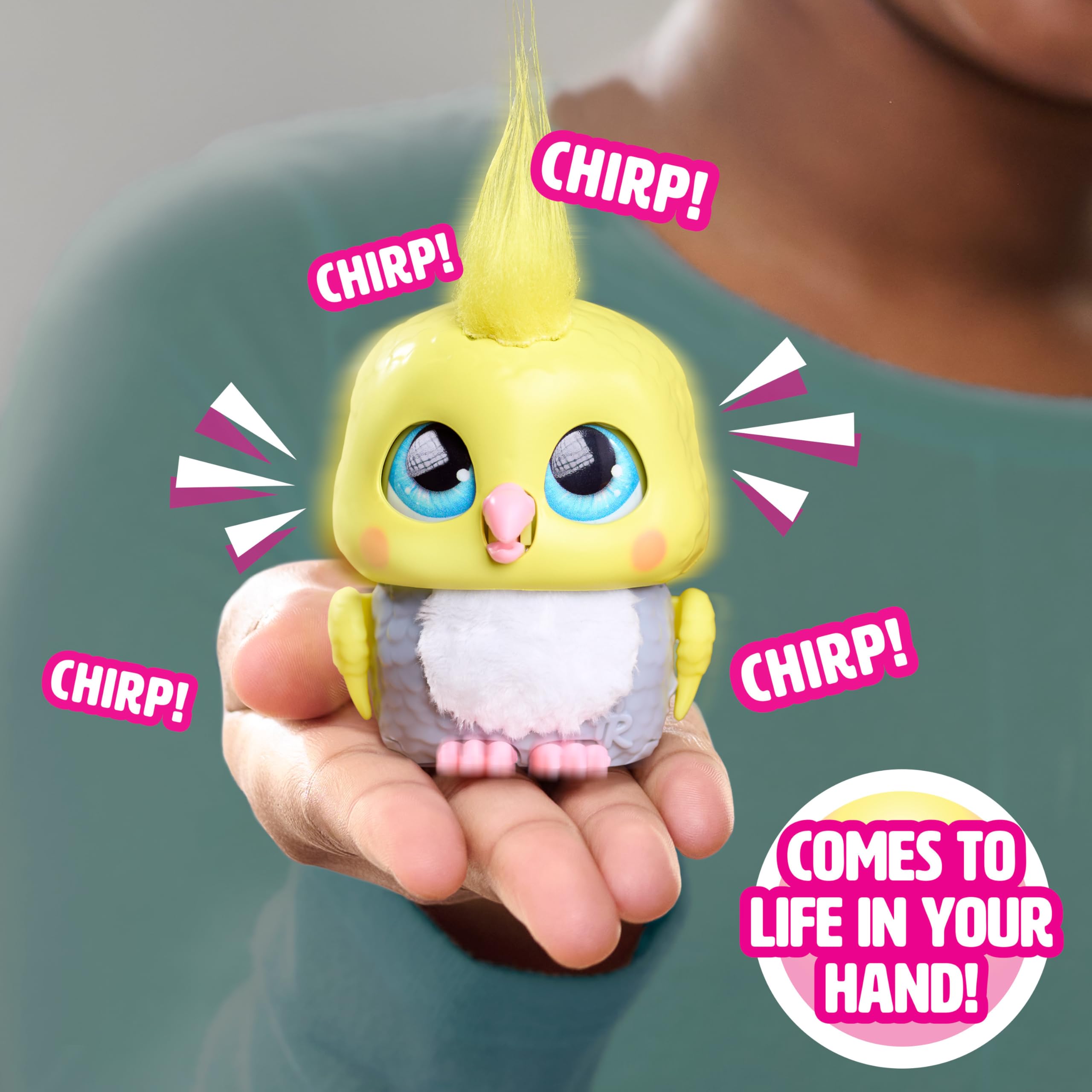 FurReal Just Play Handfuls Chirps the Cockatoo, 3.5 Inch Interactive Toy, for Boys and Girls Ages 4 and Up - Image 3