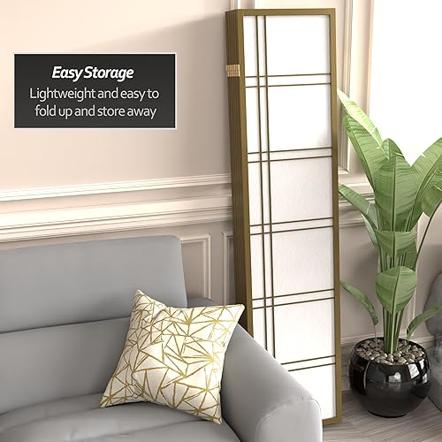 Miniatura 60 de Red Lantern Divisor de habitación con 5 paneles de doble cruz Shoji de 6 pies de alto Marfil,Oro,Gris,https://www.amazon.com/dp/undefined