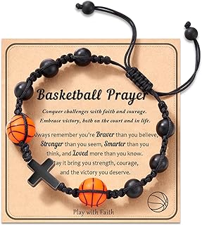 HGDEER Basketball Gifts, Basketball Bracelets Accessories Stuff for 7/8/10/11/12/13 Year Old Teen Son Grandson Friend Gift Ideas