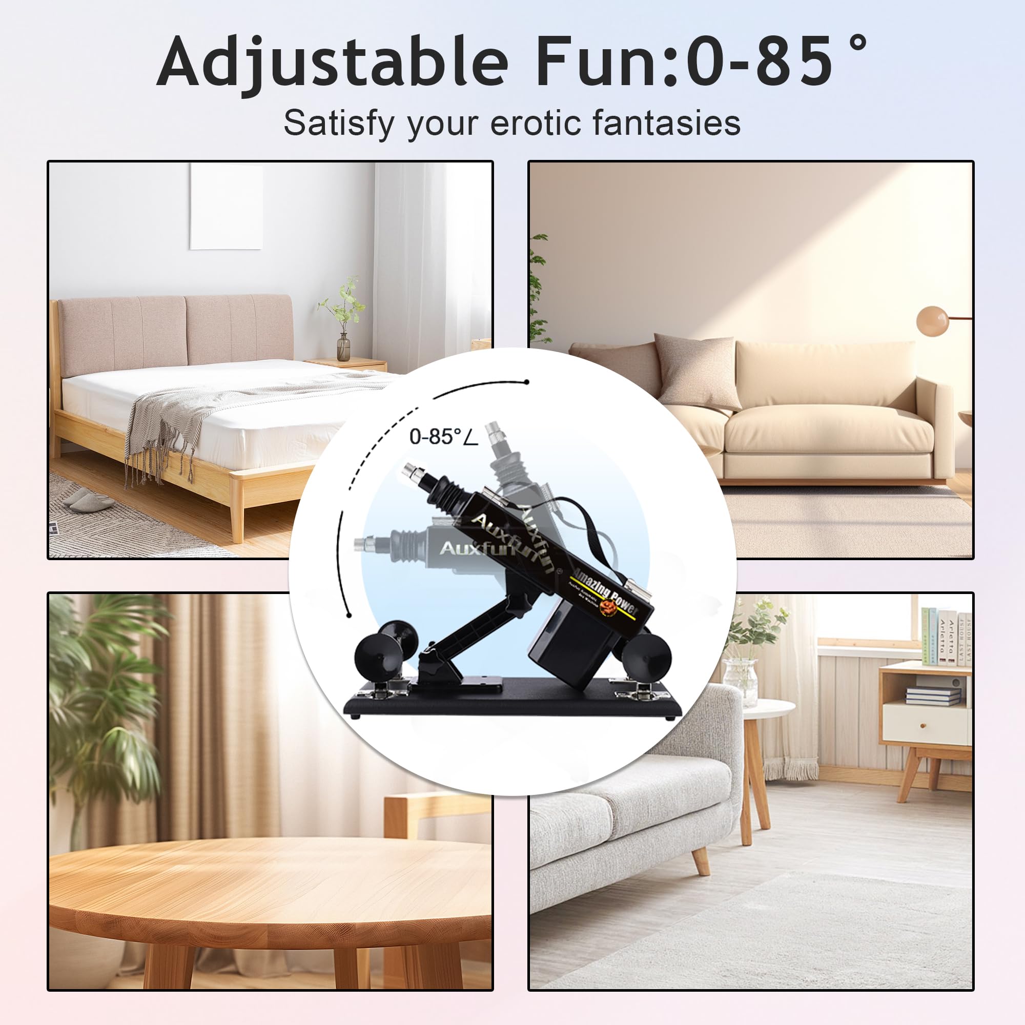 Sex Machine Fuck Machine with 3XLR Connector,Dildo Machine with Realistic Dildo, Love Machine Sex Toys 7 Attachments with Suction Cup Adapter Adult Toys for Women