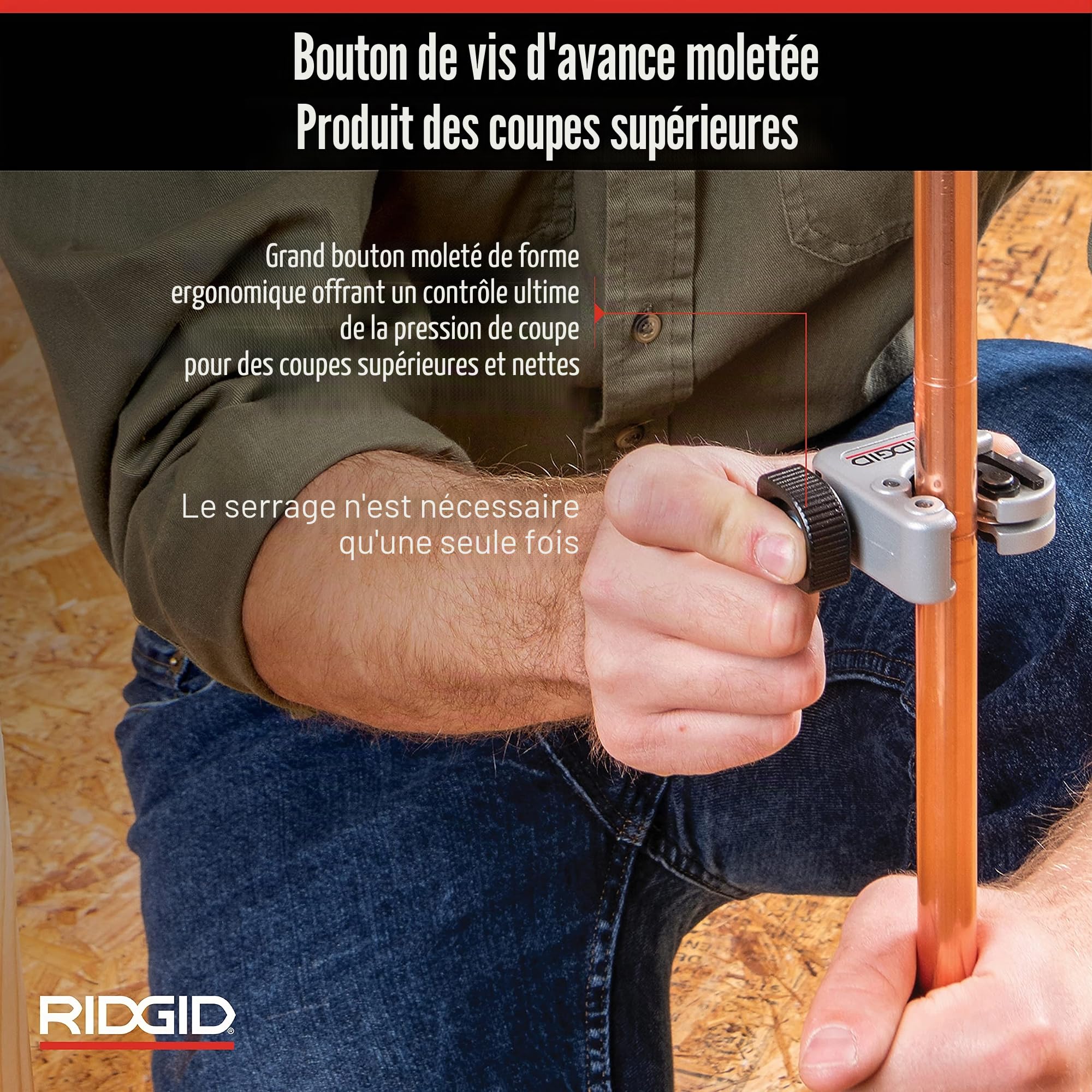 RIDGID 86127 Modèle 118 Coupe tube en cuivre, aluminium, laiton et plastique 6,35 mm à 3,8 cm
