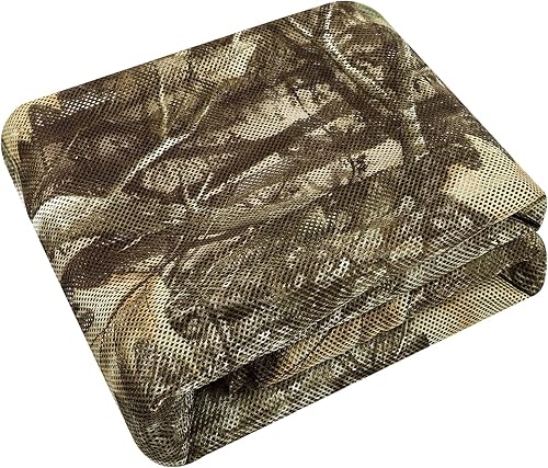 Miniatura 1 de Red de malla silenciosa de arpillera de camuflaje 300D para caza, sombrilla, campamento, ocultación, persianas de disparo