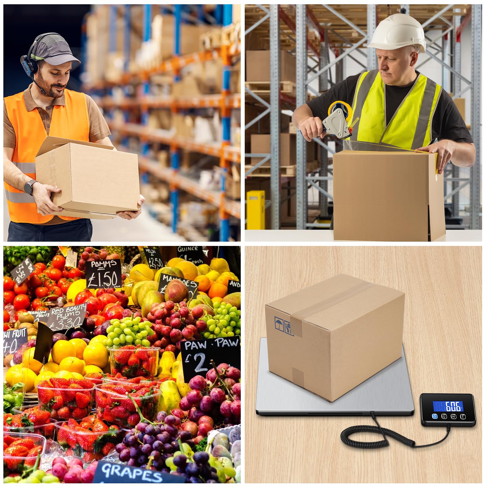 Shipping Scale 660lbs Heavy Duty Digital Postal Scale for Packages 0 7oz High Accurate Postage Scale for Small — view 7