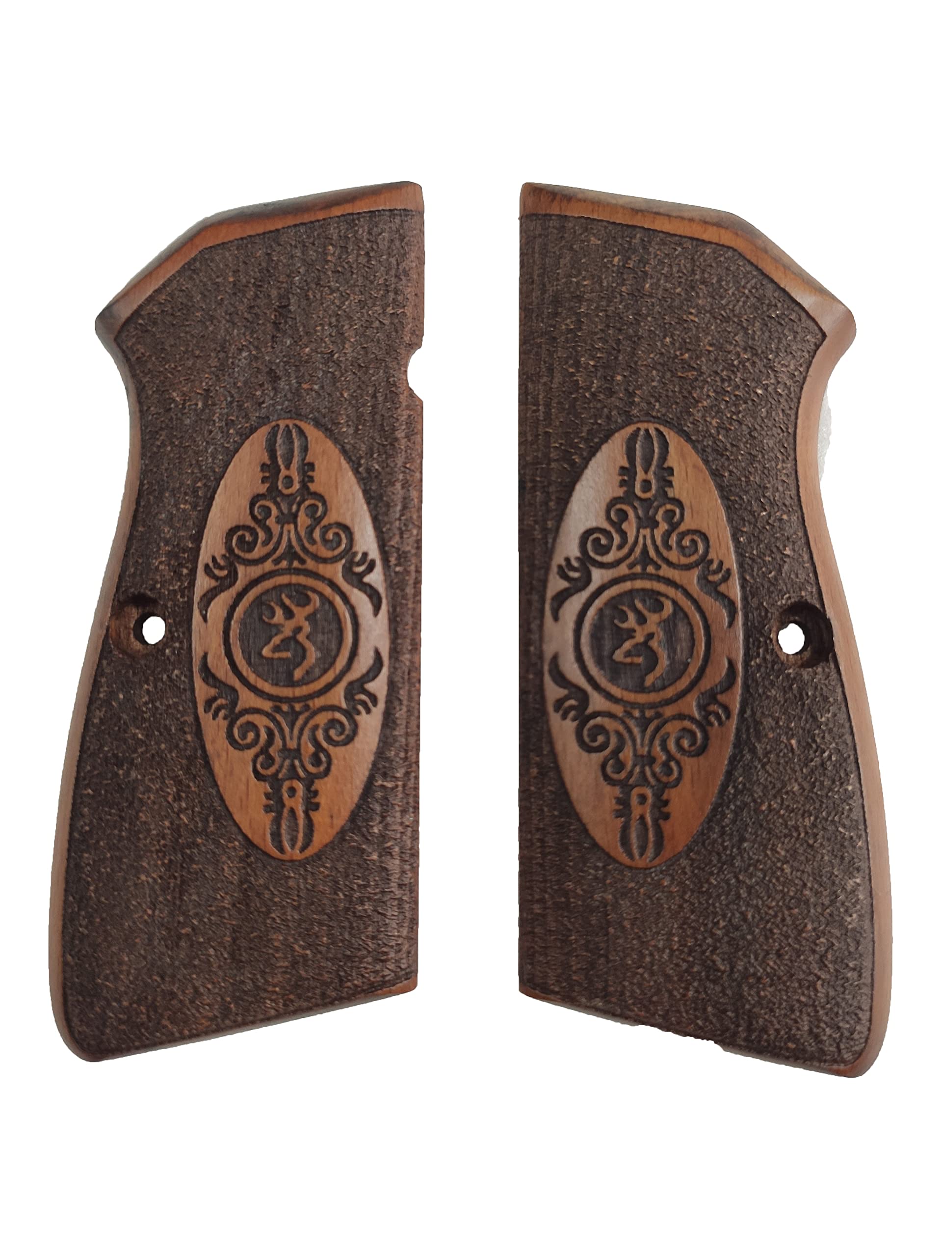 MANOPOLE ZIB Impugnatura a pistola Browning HP 14 realizzata a mano in legno di noce Ars.012