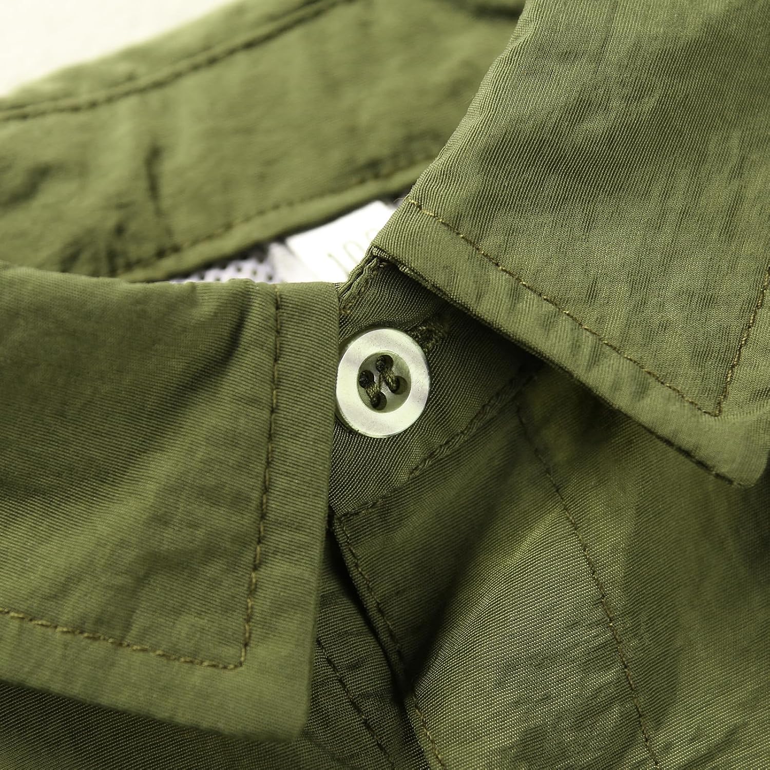 Boys Button Down Shirts Shorts Sleeve Quick Dry Solid Nylon Lightweight