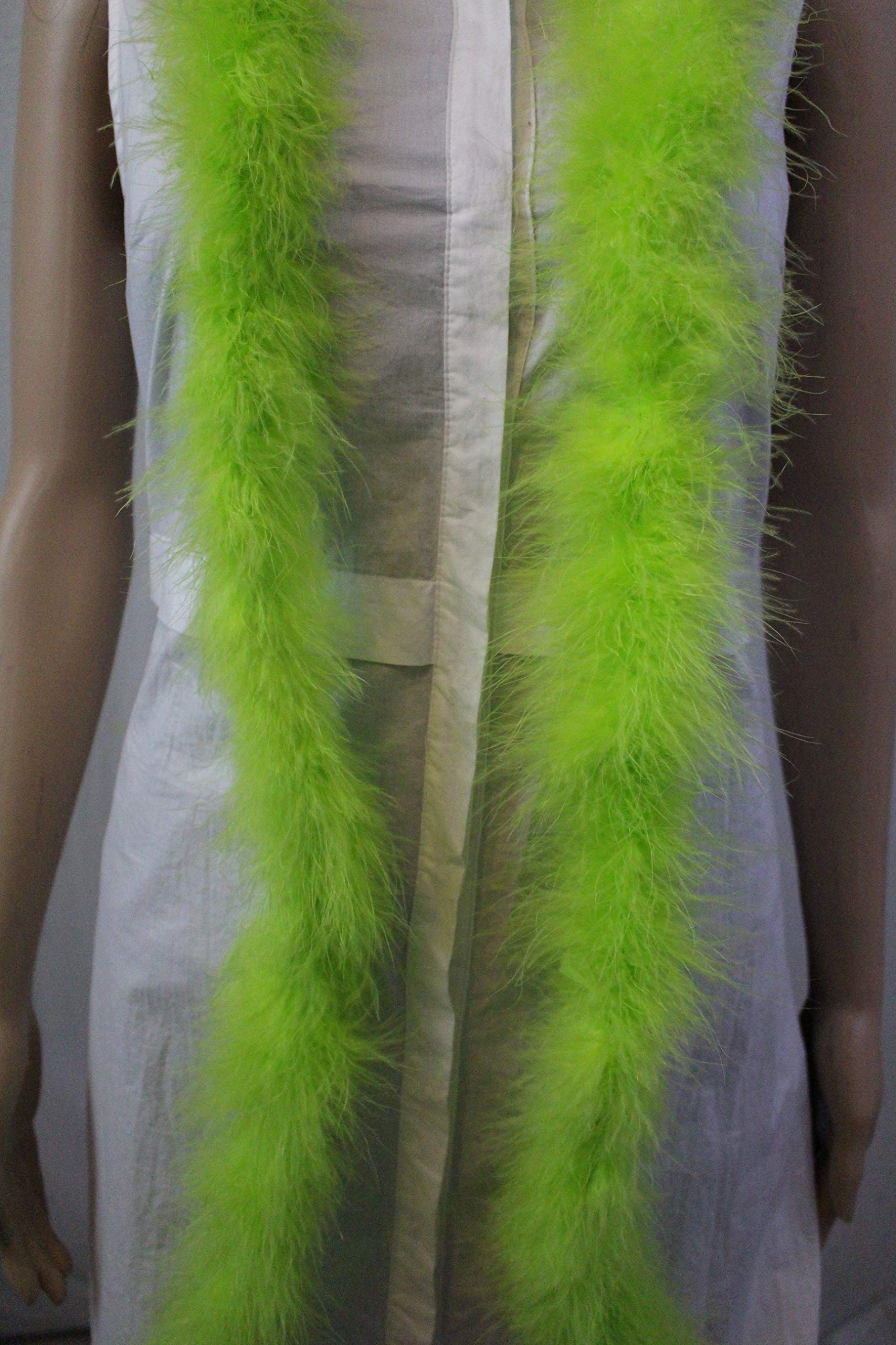 'Flydreamfeathers 22 Gram Marabou Feather Boa, 2 Yard Long (72'') Dancing Wedding Crafting Party Dress Up Over'