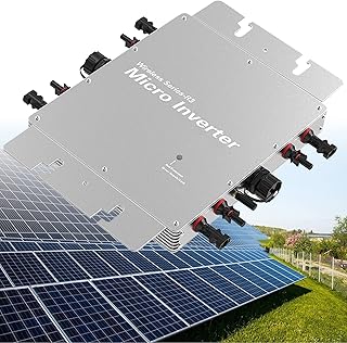 Grid Tie Micro Inverter, WVC-1200/1400/1600/2000/2400/2800W Micro Inverter Solar Grid Tie Microinverter 120/230V Automatic...
